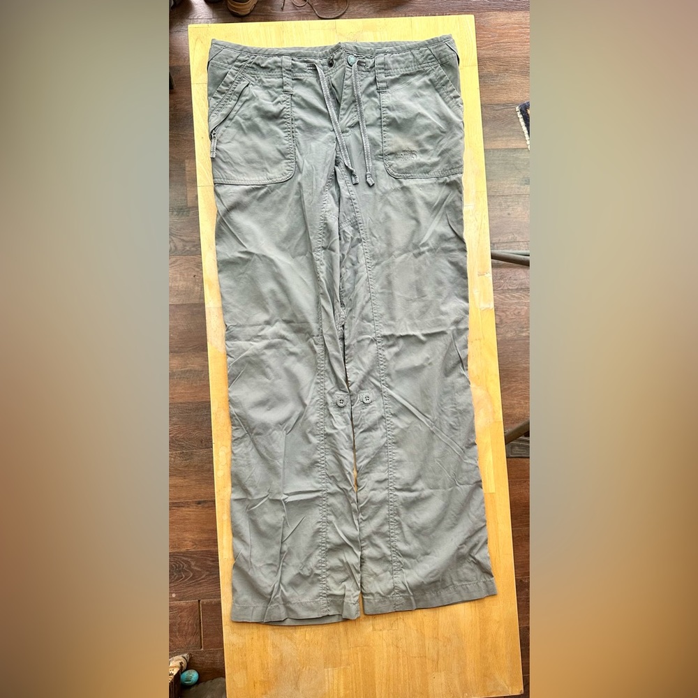 The North Face lightweight Hiking Pants Size 8 in light greyish color